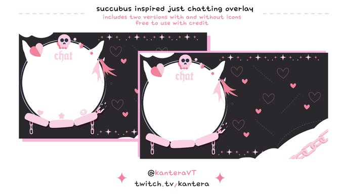 Succubus Inspired Just Chatting Overlay